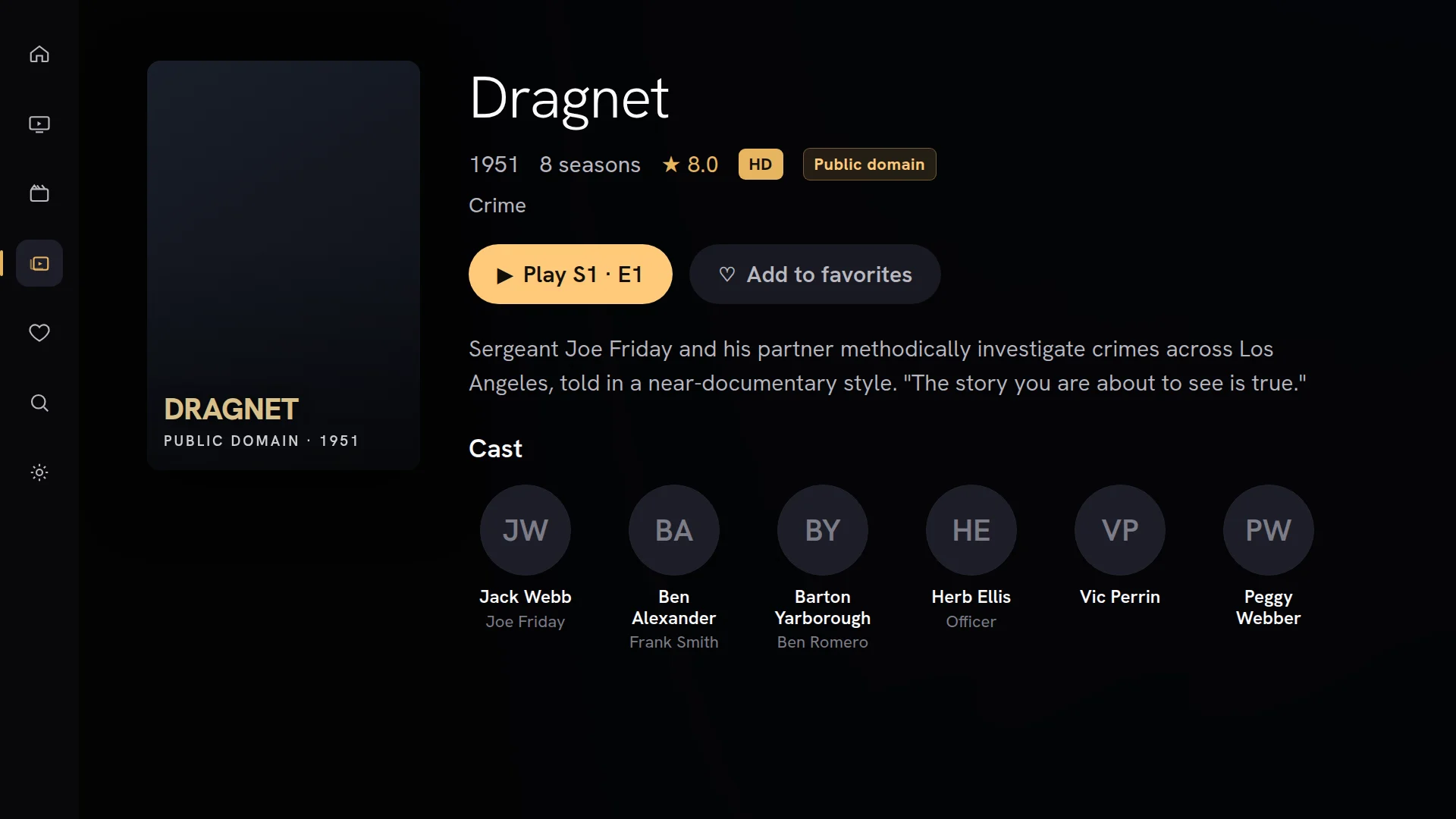 Chaipa series detail page with episodes and cast